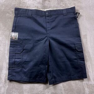 Dickies Cargo Shorts Men's 42 Relaxed Fit Flex Navy Blue
